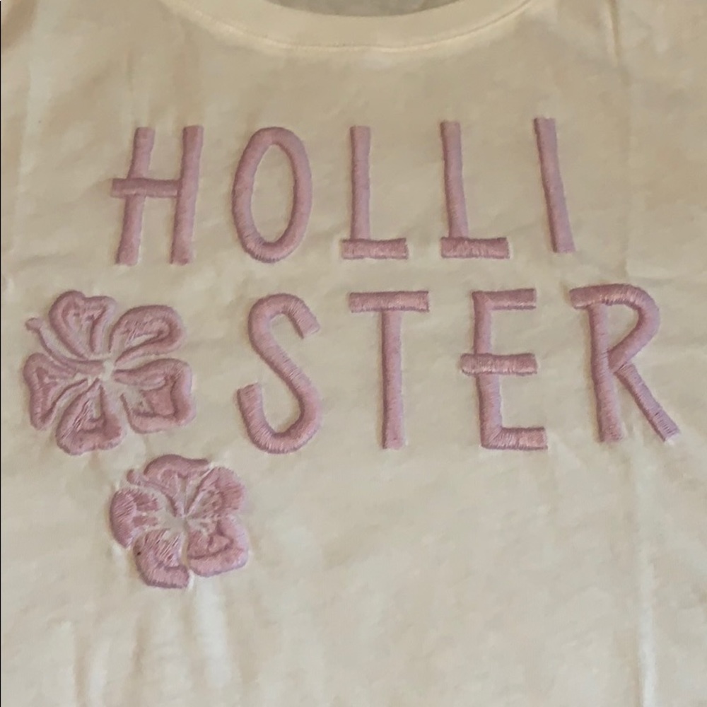 NEW Hollister Graphic Tee Embroidered LARGE